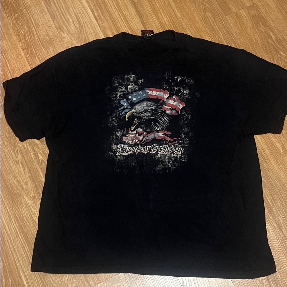 Harley-Davidson Black Eagle Graphic Tee 2XL Newmarket England